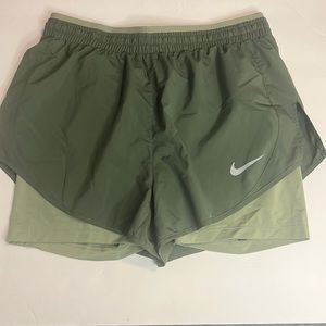 Nike running shorts green size small
